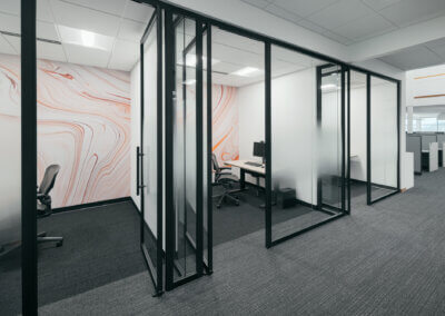 digital component construction small meeting rooms with gradient film
