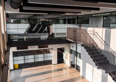 United Alloy entry glass walls